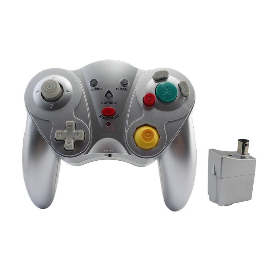 Wireless Controller for Nintendo GameCube replacement - silver | ZedLabz - 1