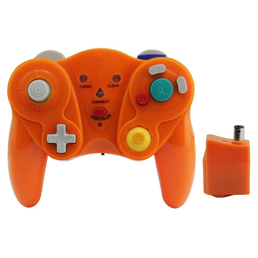 Wireless Controller for Nintendo GameCube with receiver - orange REFURB | ZedLabz - 1