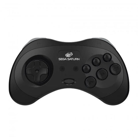 Wireless Controller for Sega Saturn, PC, & Mac 2.4G - Black | Retro - Bit - 2