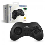 Wireless Controller for Sega Saturn, PC, & Mac 2.4G - Black | Retro - Bit - 1