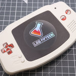 Hand cast custom resin buttons for Nintendo Game Boy Advance - Pokeball | Lab Fifteen Co