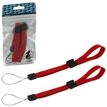 Wrist strap for Wii DS 3DS PSP Vita Camera Mobile Phone adjustable - 2 pack Red | ZedLabz - 1