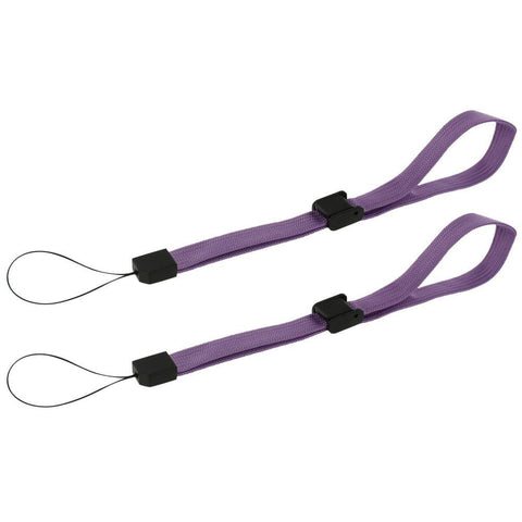 Wrist strap for Wii DS 3DS PSP Vita Camera Mobile Phone adjustment - 2 pack Purple | ZedLabz - 2