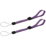 Wrist strap for Wii DS 3DS PSP Vita Camera Mobile Phone adjustment - 2 pack Purple | ZedLabz - 1