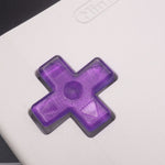 Hand cast custom resin buttons for Nintendo Game Boy Color (GBC CGB) - Chrome purple | Lab Fifteen Co