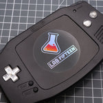 Hand cast custom resin buttons for Nintendo Game Boy Advance - Chrome Silver | Lab Fifteen Co