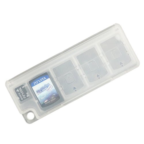 ZedLabz 10 in 1 game card holder protective case storage box for Sony PS Vita - white - 1