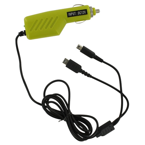 ZedLabz 12v car charger adaper for Nintendo DS Lite, DSi, 2DS & 3DS - Green - 1