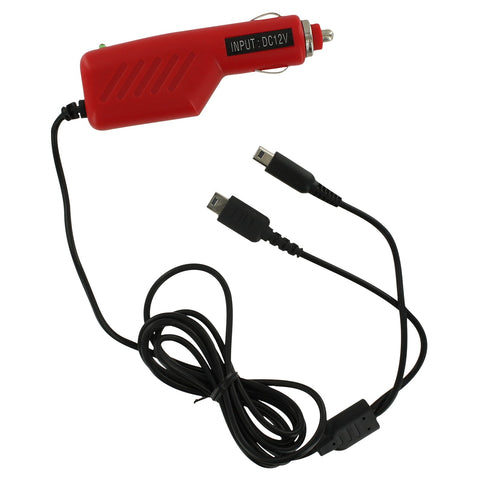 ZedLabz 12v car charger adaper for Nintendo DS Lite, DSi, 2DS & 3DS - Red - 1