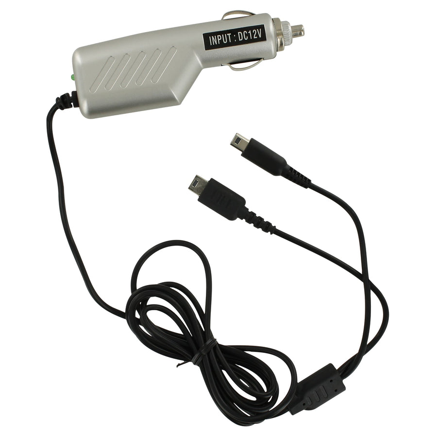 ZedLabz 12v car charger adaper for Nintendo DS Lite, DSi, 2DS & 3DS - Silver - 1