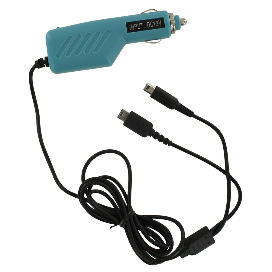 ZedLabz 12v car charger adaper for Nintendo DS Lite, DSi, 2DS & 3DS - Sky blue - 1