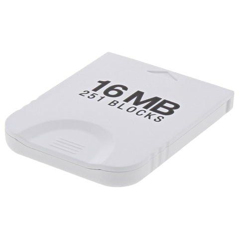 ZedLabz 16MB memory card for Nintendo GameCube GC & Wii 251 block - white - 1