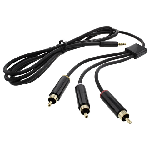 ZedLabz 1.8M composite AV to RCA cable for Microsoft Xbox 360 E 6FT wire - 1