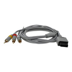 ZedLabz 1.8M composite AV to RCA cable for Nintendo Wii, Wii Mini & Wii U 6FT wire - 3