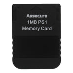 ZedLabz 1MB 15 block memory card for Sony PS1 PSX PlayStation one - PS2 compatible* - black - 1