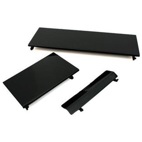 ZedLabz 3 in 1 replacement door cover flap set for Nintendo Wii console repair parts - Black - 2