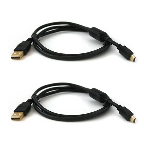 ZedLabz 3m Gold plated charging cables for Sony PS3 controller - 2 pack - 1