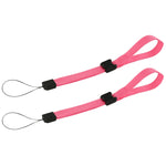 ZedLabz adjustable wrist strap for handheld games consoles, cameras & mobiles – 2 pack Pink & Black - 1