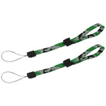 ZedLabz adjustable wrist strap for handheld games consoles, cameras & mobiles – 2pk Green & Grey Camouflage - 1