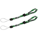 ZedLabz adjustable wrist strap for handheld games consoles, cameras & mobiles – 2pk Green & Grey Camouflage - 3