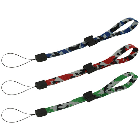 ZedLabz adjustable wrist strap for handheld games consoles, cameras & mobiles – 3pk Camouflage - 1