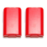 ZedLabz battery holder shell cover for Microsoft Xbox 360 wireless controllers - 2 pack red - 1