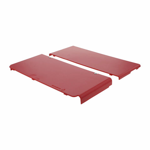 ZedLabz compatible top & bottom cover plates for Nintendo new 3DS console - Red - 1