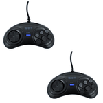 ZedLabz compatible wired controller for Sega Mega Drive (Genesis) & Master System - 2 pack - 1