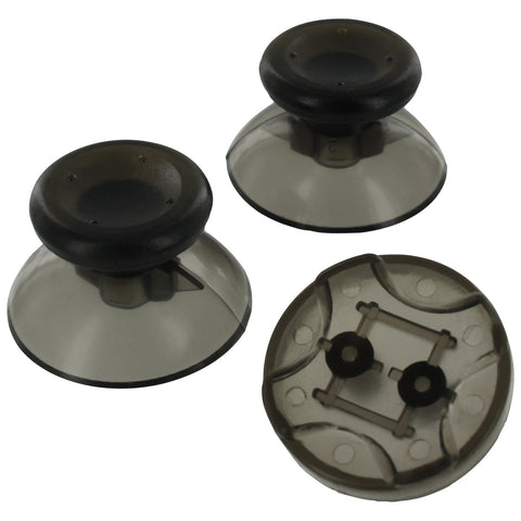 ZedLabz concave analog thumbsticks & D Pad mod kit for Microsoft Xbox 360 - transparent black - 1