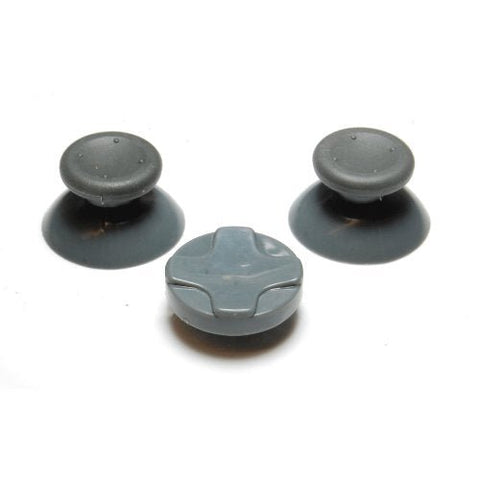 ZedLabz concave analog thumbsticks grip sticks & D Pad mod kit for Microsoft Xbox 360 - grey - 2