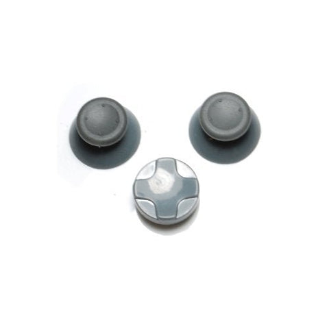 ZedLabz concave analog thumbsticks grip sticks & D Pad mod kit for Microsoft Xbox 360 - grey - 1