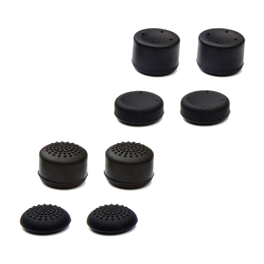 ZedLabz concave & convex silicone thumb cap grips for PS4 - 8 pack black - 1