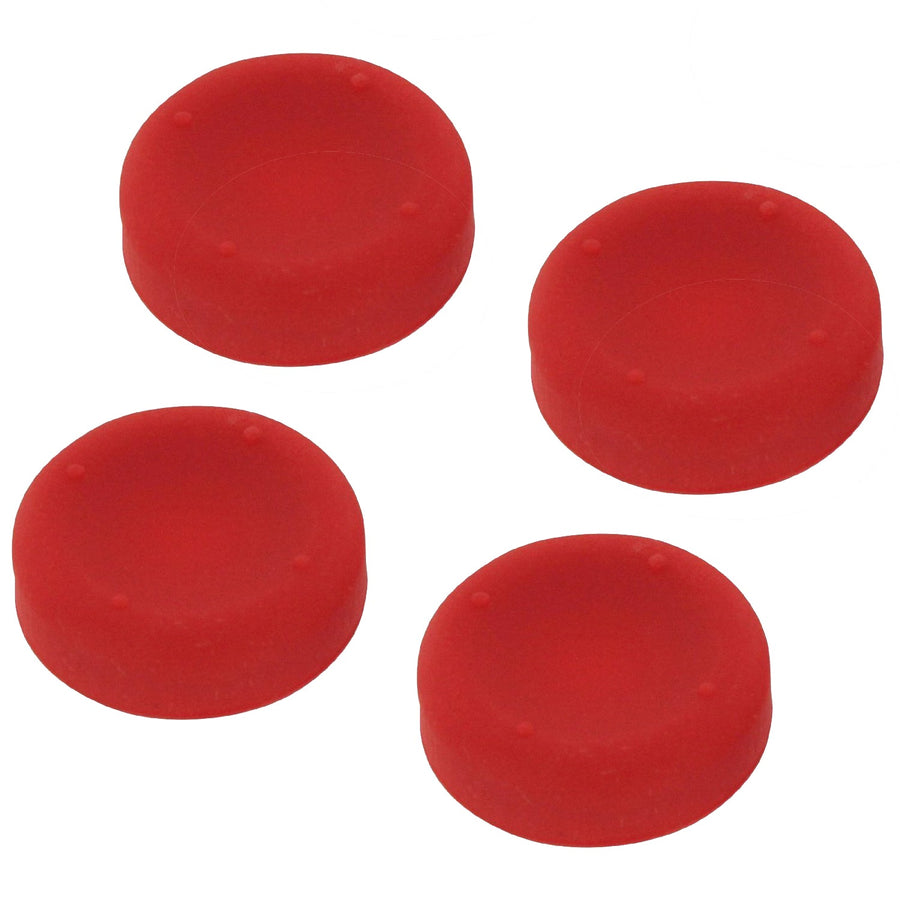 ZedLabz concave soft silicone thumb grips for Sony PS4 controller analog sticks - 4 pack red - 1