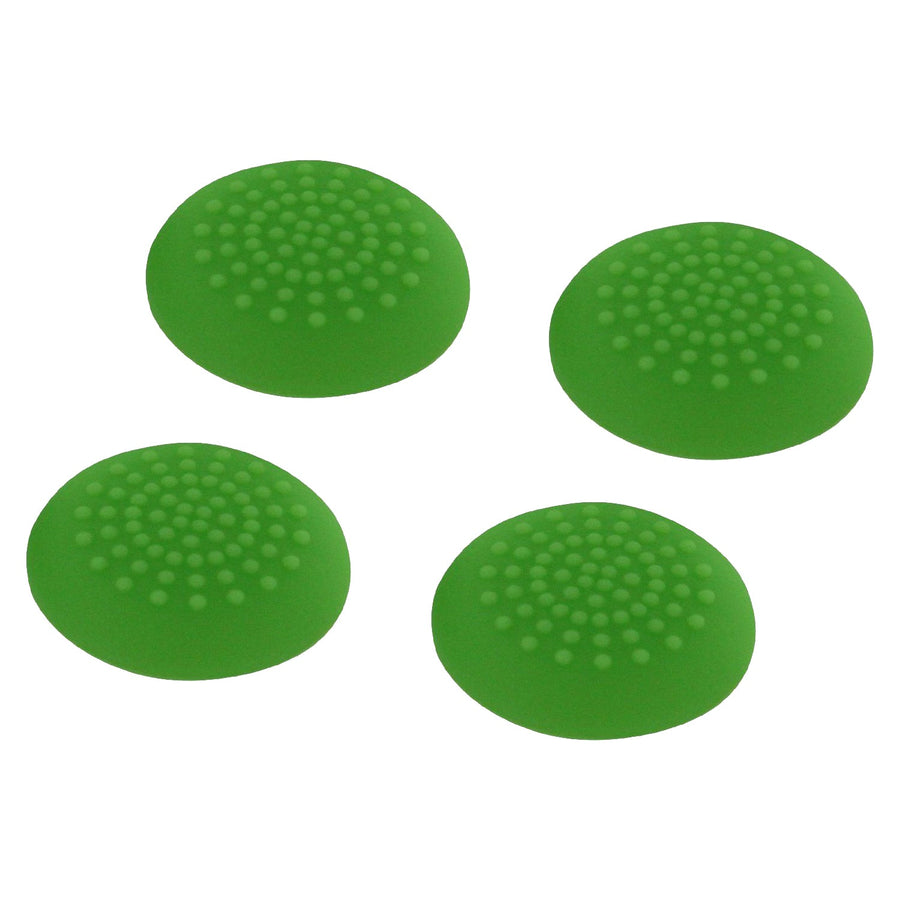 ZedLabz convex soft silicone thumb grips for Sony PS4 controller analog sticks - 4 pack green - 1