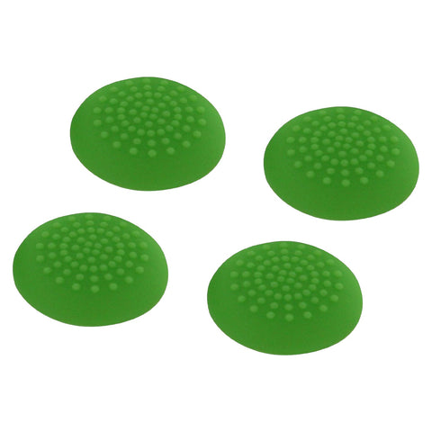 ZedLabz convex soft silicone thumb grips for Sony PS4 controller analog sticks - 4 pack green - 1