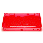 ZedLabz glitter crystal case for Nintendo 3DS (old 2012 model) - Protective hard armor cover shell - red - 2