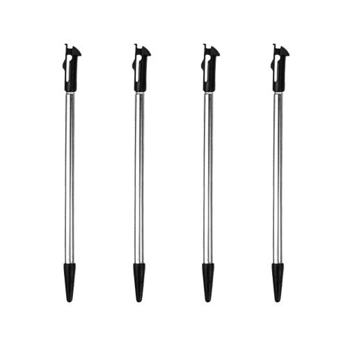 ZedLabz metal slot in stylus for New 3DS - 4 Pack Black - 1