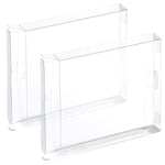 ZedLabz plastic display box for Nintendo Snes games - 2 pack clear - 2