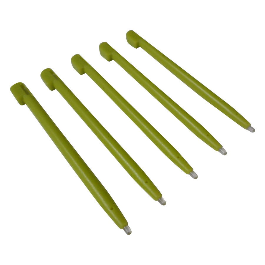 ZedLabz plastic stylus for Nintendo DS Lite (DSL NDSL) slot In touch pen - 5 pack Apple Green | ZedLabz - 1