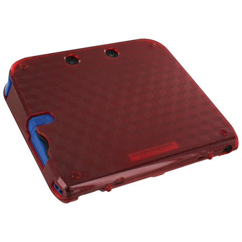 Zedlabz polycarbonate plastic hard case protective armour cover shell for Nintendo 2DS – red - 2