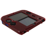 Zedlabz polycarbonate plastic hard case protective armour cover shell for Nintendo 2DS – red - 3