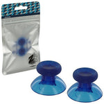 ZedLabz replacement concave rubber analog thumbsticks for Xbox One controller - 2 pack clear blue - 5