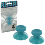 ZedLabz replacement concave rubber analog thumbsticks for Xbox One controller - 2 pack light blue - 1