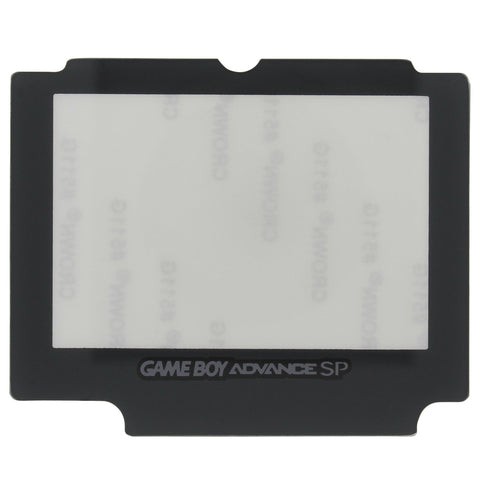 ZedLabz replacement glass screen lens cover for Nintendo Game Boy Advance SP with adhesive - Black - 1