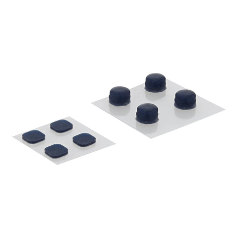 ZedLabz replacement rubber feet and screw cover set for Nintendo New 3DS XL (2015 model) - blue - 2