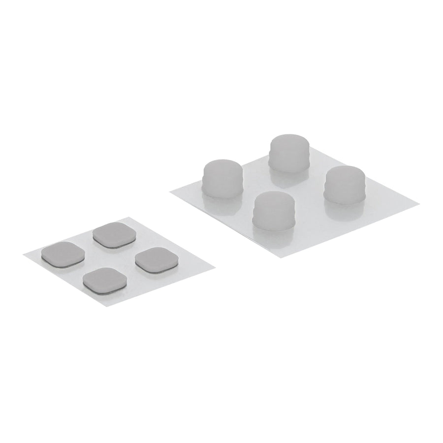 ZedLabz replacement rubber feet and screw cover set for Nintendo New 3DS XL (2015 model) - white - 1