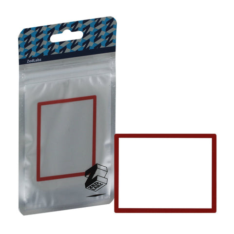 ZedLabz replacement screen lens plastic cover for Nintendo DS Lite [NDSL] - Red - 1