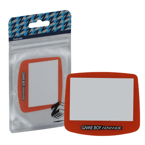 ZedLabz replacement screen lens plastic cover for Nintendo Game Boy Advance - orange - 1