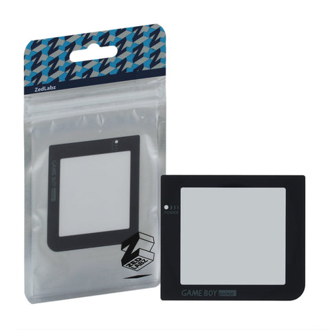 ZedLabz replacement screen lens plastic cover for Nintendo Game Boy Pocket - Black - 1