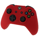 ZedLabz silicone rubber skin grip cover & thumb grip pack for Xbox One controller - red - 4